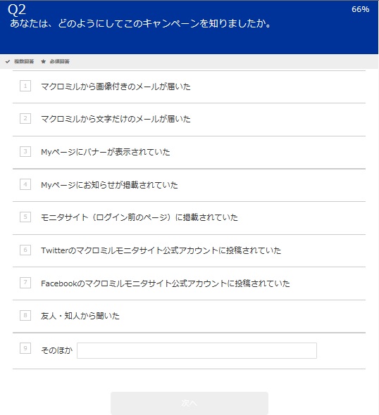 キャンペーンを知ったきっかけ