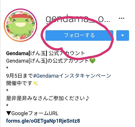 公式インスタをフォロー