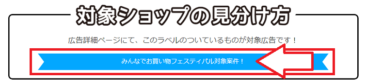 対象ショップに見分け方