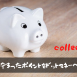 colleee　貯まったポイントをドットマネーへ交換してみた。面倒だけど安心？