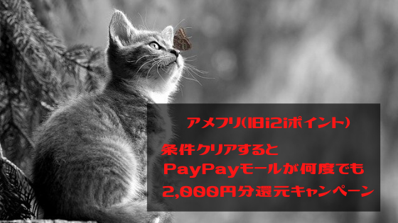 アメフリ　条件クリアでPayPayモールが何度で2,000円還元キャンペーンってお得？